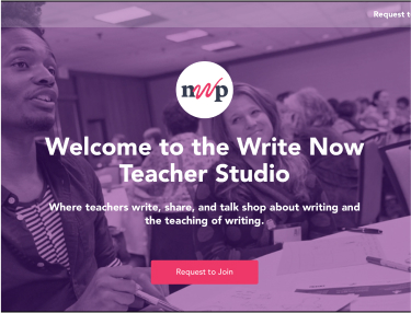 Write Now Teacher Studio website screenshot