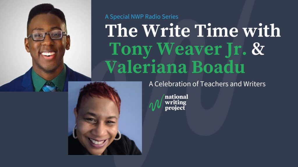 Headshot of Tony and Valeriana with sho title on dark gray background with NWP logo.